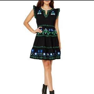 Roller Rabbit and Blue Embroidered Women's Dress